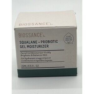 BIOSSANCE Squalane + Probiotic Gel Moisturizer Extra Gentle Formula 15 mL New